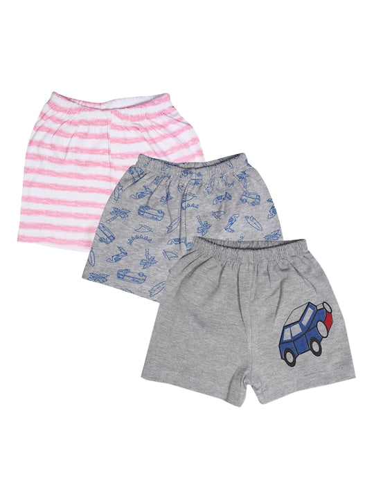 Rikidoos Pack Of 3 Cotton Shorts